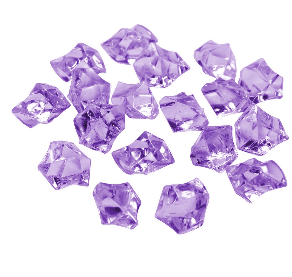 ACRYLIC COLOR ROCKS LAVENDER | 1-Pounds per BAG / 12-BAG per Case