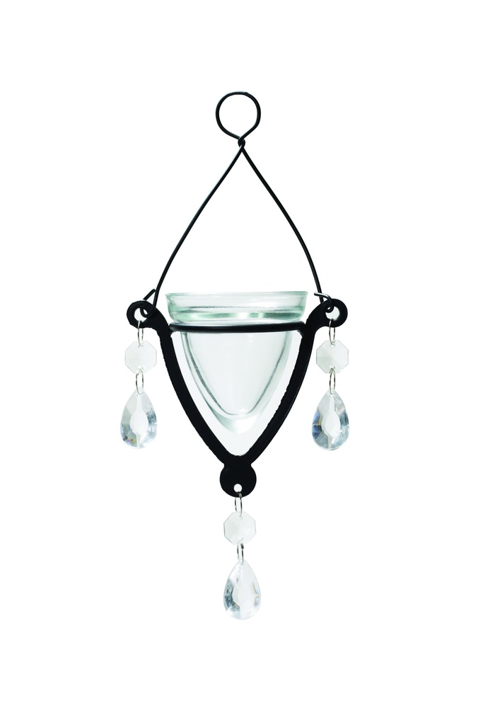 HANGING VOTIVE GLASS BROWN | 4-Piece per Pack