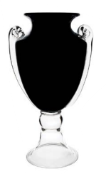 15" H X 9 X 7.5 BLACK TROPHY VASE | 1-Piece per Pack / 2-Pack per Case