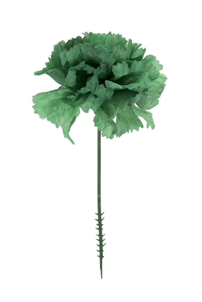 3 1/2" GREEN CARNATION | 100-Piece Per Pack / 10-Pack per Case