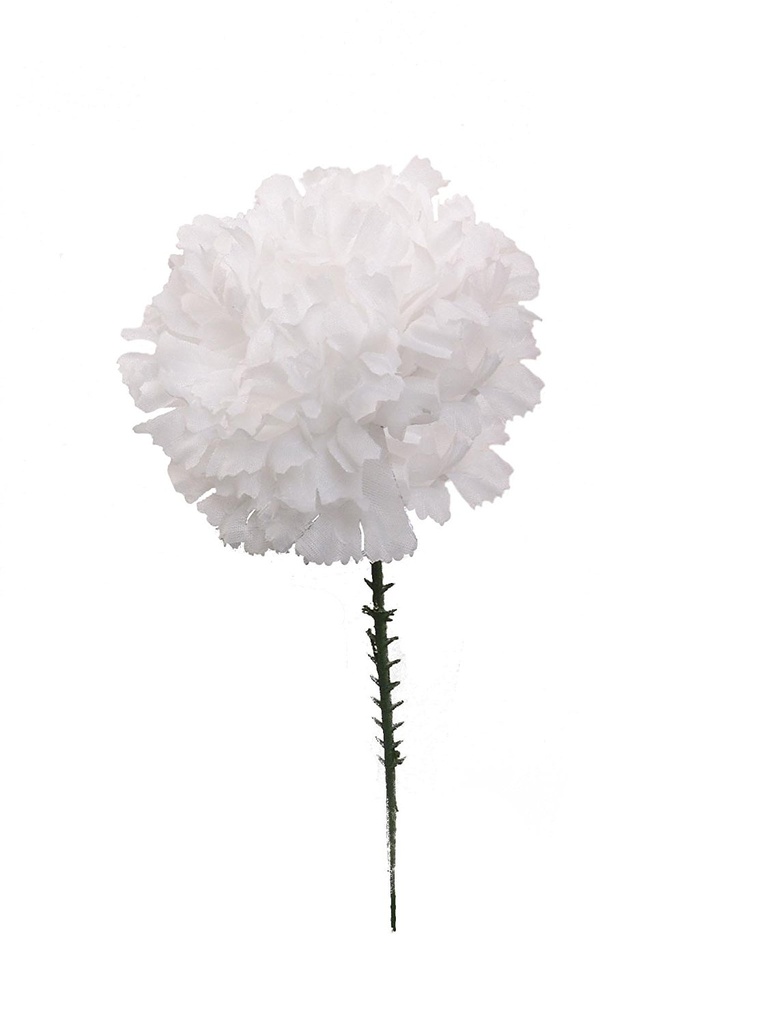 3 1/2" WHITE CARNATION | 100-Piece per Pack / 10-Pack per Case