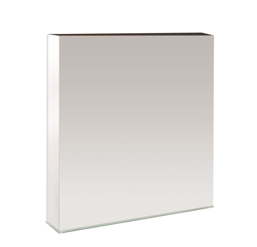 RECTANGLE PLATE GLASS 7x2x10" MIRROR | 8-Piece per Pack