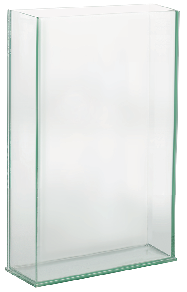 4X3X8H RECTANGLE PLATE GLASS VASE | 12-Piece per Pack