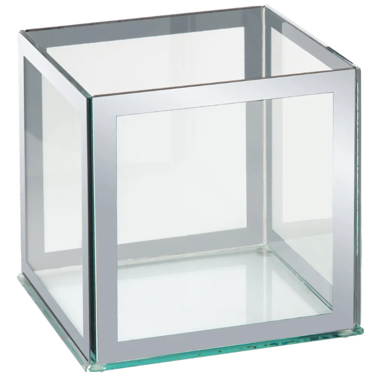 6X6 SILVER LINED MIRROR GLASS CUBE | 8-Piece per Pack