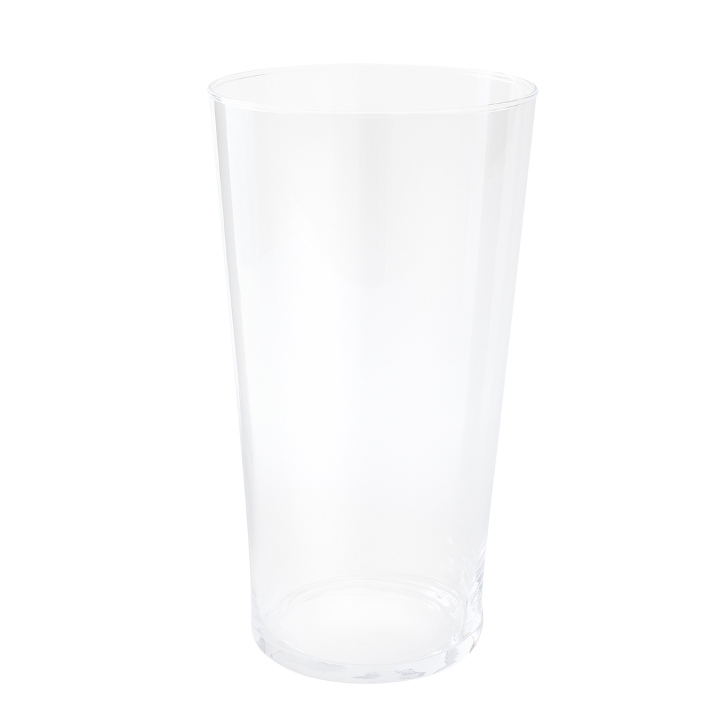 5" X 10" CLEAR TAPERED VASE | 4-Piece per Pack
