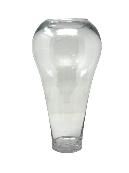 4.5" X 16" CLEAR ROUNDED TOP TAPERED VASE  | 6-Piece per Pack