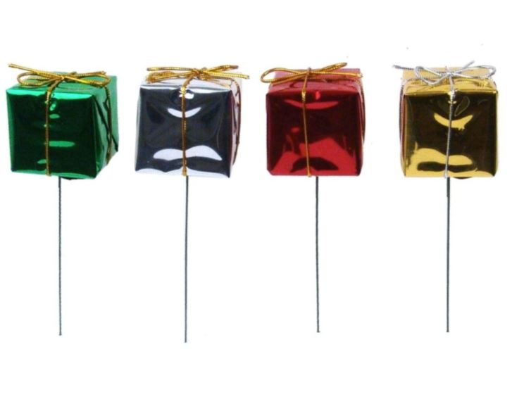 2" GIFT BOX PICK, ASSORTED | 12-Piece per Pack