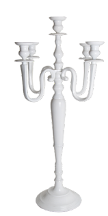 WHITE ALUM CANDLEABRA 32 IN | 1-Piece per Pack