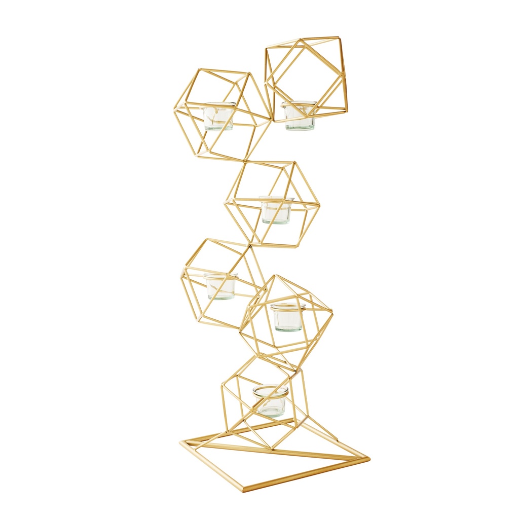 30" GLOBE CANDLEABRA - GOLD | 1-Piece per Pack