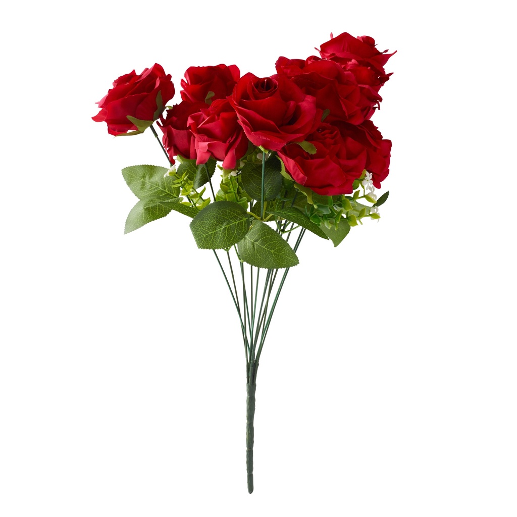 RED ROSE BUNCH BOUQUET | 12-Heads per Pack