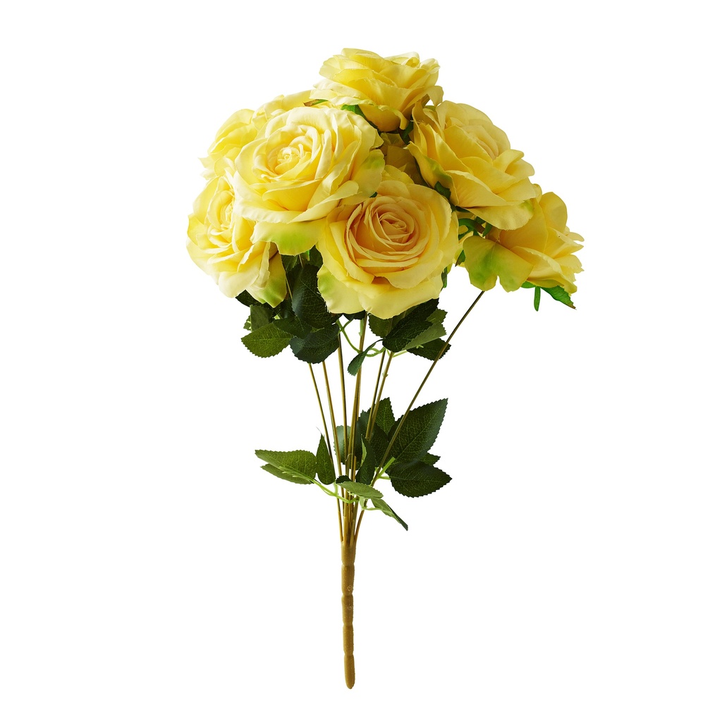 BUNCH ROSE BOUQUET YELLOW | 12-Heads per Pack