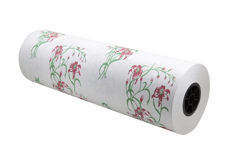 30" POINSETTIA PATTERN SAY IT WITH FLOWERS PAPER | 800-Feet per Roll