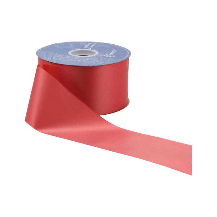 2&3/4" POLY SATIN RED RIBBON | 100-Yards per ROLL