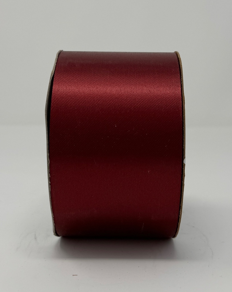 2&3/4" SATIN RIBBON BURGUNDY | 50-Yards per Roll