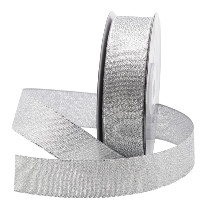 1" SILVER METALLIC | 25-Yards per Roll / 12-Roll Per Case