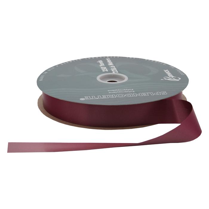 1&1/2" SATIN RIBBON BURGUNDY | 100-Yards per Roll