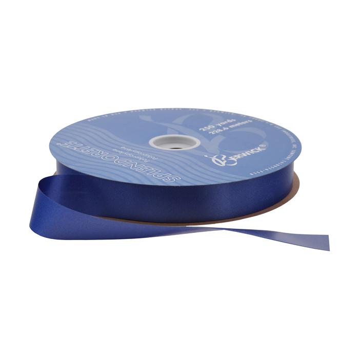 1&1/2" SATIN RIBBON NAVY BLUE | 100-Yards per Roll