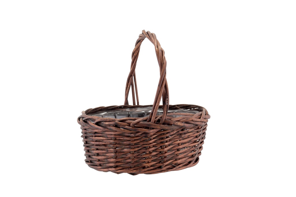 SET OF 3 OVAL HANDLED WILLOW BASKET 18",16",14" | 3-Piece per Pack / 4-Pack per Case