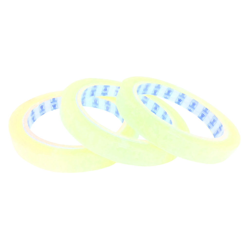 1/2" CLEAR ADHESIVE TAPE | 60-Yards per Roll / 12-Rolls per Pack / 12-Packs per Case