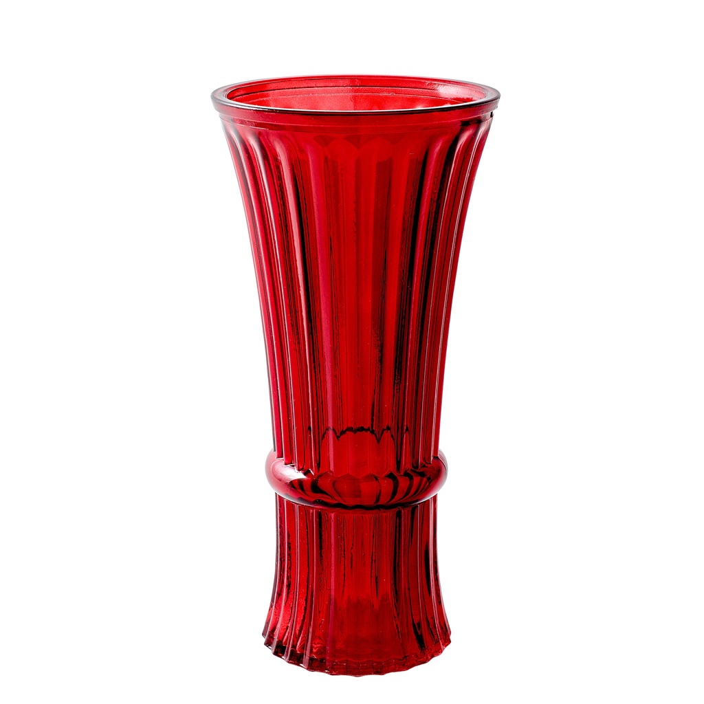 5" X 10" RED COLUMN VASE | 12-Piece per Pack