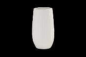 12"H x 5" CERAMIC VASE MATTE WHITE| 4-Piece per Pack