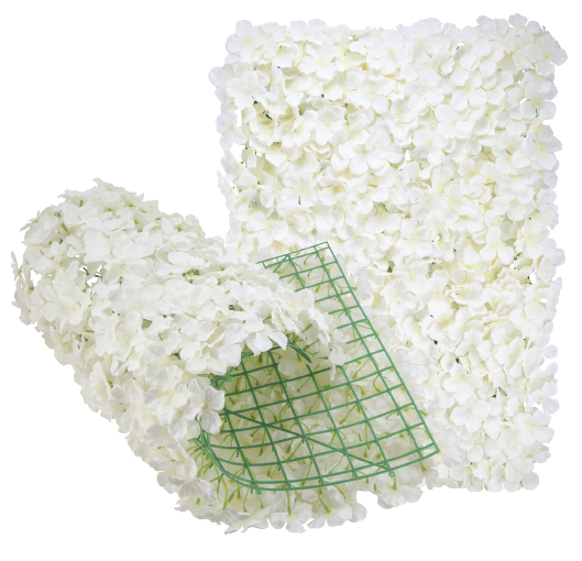 ARTIFICIAL FLOWER MAT 24" WHITE | 12 PC PER PACK
