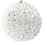 [8573-WH] 11" SILK HYDRANGEA BALLS, WHITE | 12-Piece per Pack