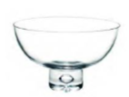 [AB2312] 7.5" X 5"CLEAR ROUND PEDESTAL BOWL | 6-Piece per Pack