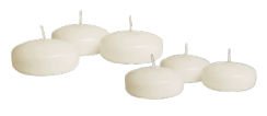 [FCAND3-IV] 3" FLOATING CANDLE- IVORY | 72-Piece per Pack