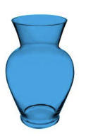 [LY27BL] 11" X 5" COBALT BLUE CLASSIC GARDEN VASE | 6-Piece Per Box