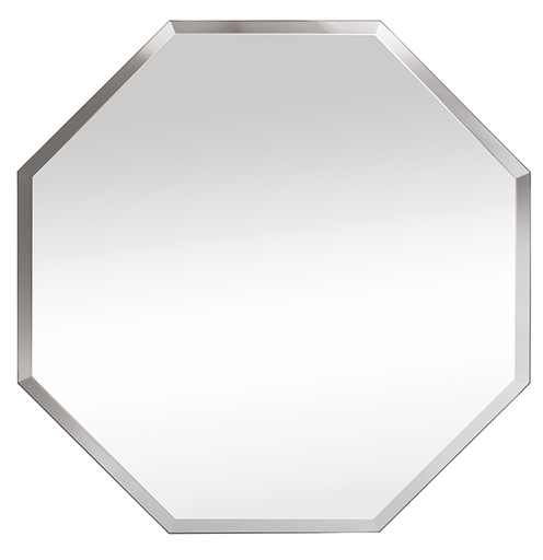 [MIRR-OCT] 12" OCTAGON MIRROR GLASS CANDLE PLATE | 18-Piece per Pack