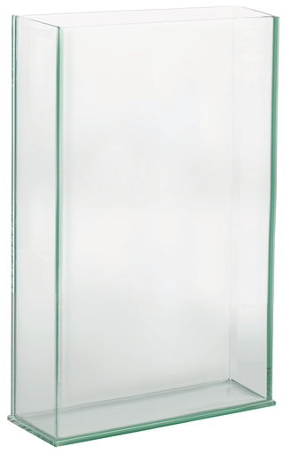 [PG-348] 4X3X8H RECTANGLE PLATE GLASS VASE | 12-Piece per Pack