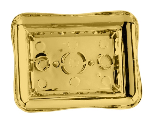 [R27GD] GOLD RECTANGLE DIAS DISH | 24-Piece per Pack