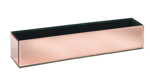 [REC4424-RGD] 4X4X24 ROSE GOLD MIRROR RECTANGLE | 4-Piece per Pack