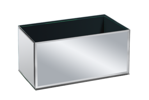 [REC6612-MIR] RECTANGLE MIRROR VASE 6X6X12 | 6-Piece per Pack