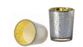 [SGV01FMS] PREFILLED MERCURY VOTIVE SILVER/ GOLD | 36-Piece per Pack