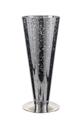 [SSPKL-12] 12" X 5" SILVER ANTIQUE PILSNER VASE | 12-Piece per Pack
