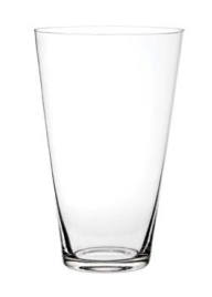 [V1740] 6" X 12" CLEAR ROSE VASE | 6-Piece per Pack