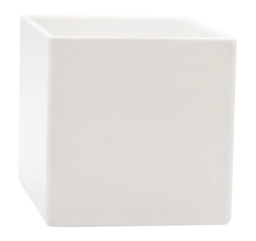 [PL666-WH] 6X6X6 WHITE PLASTIC CUBE | 6-Piece Per Box