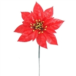 [X1010-RD] 7" DIA POINSETTIA HEAD - RED | 200 Piece per Bag
