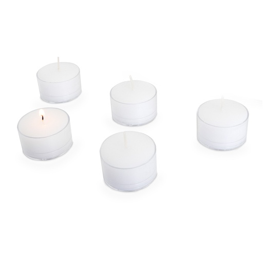 [TCAND-7] 7 HR TEALIGHTS IN PLASTIC CUPS | 100-Piece per Pack / 4-Pack per Case