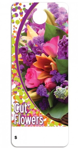 [CARE-CFLO] CUT FLOWER CARE TAG | 100-Piece per Pack