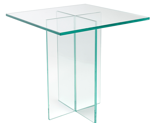 [DS-12] 12X12X12" TALL GLASS PLATE STAND | 1-Piece per Pack