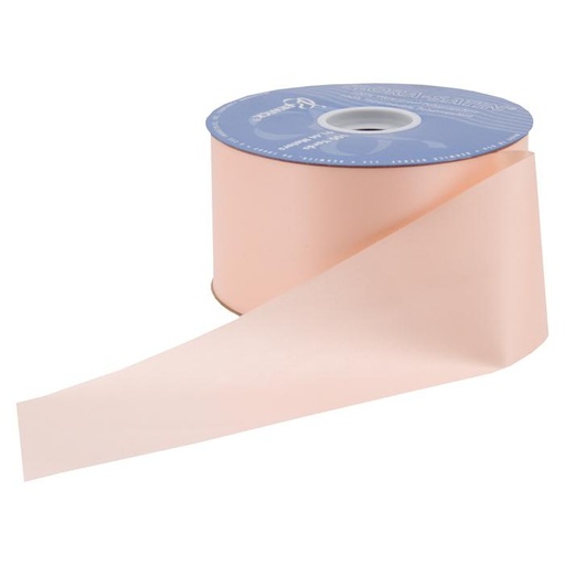 [40PO-PEA] 2&3/4" POLY SATIN PEACH RIBBON | 100-Yards per ROLL
