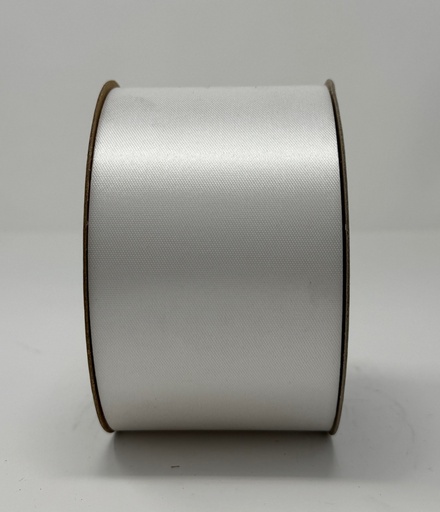 [40SAT-WH] 2&3/4" SATIN RIBBON WHITE | 50-Yards per Roll