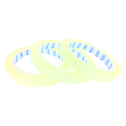 [1.5BOPP] 1/2" CLEAR ADHESIVE TAPE | 60-Yards per Roll / 12-Rolls per Pack / 12-Packs per Case