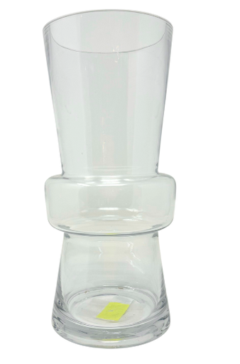 [PILSBAND] 5.5" X 11.5" CLEAR PILSNER BANDED TAPERED VASE | 12-Piece per Pack