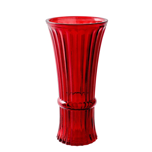 [MM95-RD] 5" X 10" RED COLUMN VASE | 12-Piece per Pack