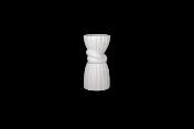 [15714] 4.25"x10"H CERAMIC VASE-MATTE WHITE| 8-Piece per Pack