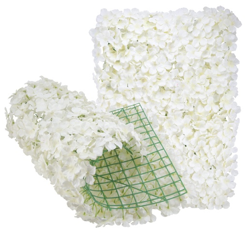 [25-0476WH] ARTIFICIAL FLOWER MAT 24" WHITE | 12 PC PER PACK